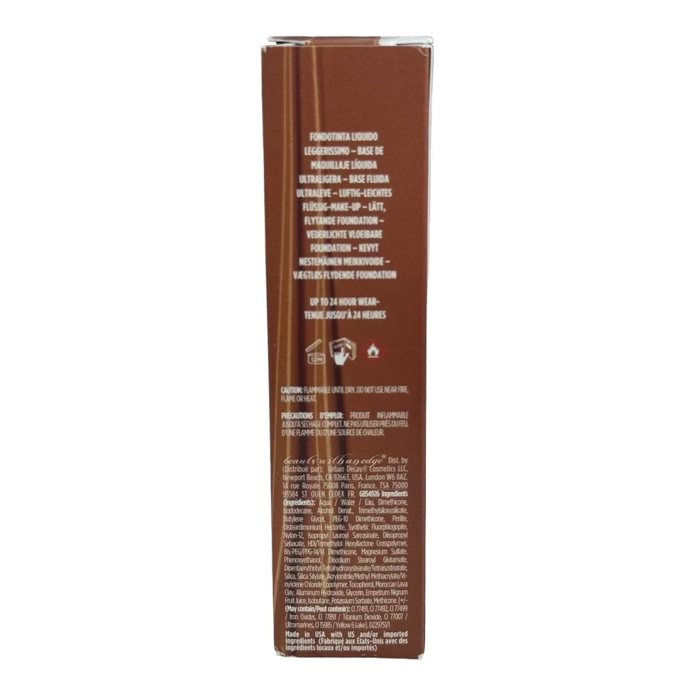Urban Decay Foundation Stay Naked 70WR Weightless Liquid Waterproof Dark NIB
